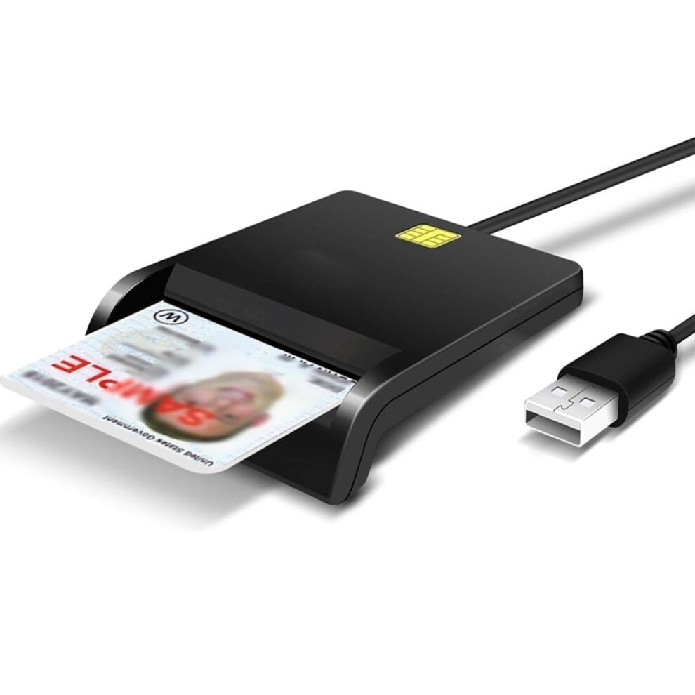 Cac Smart Card Reader, Dod Military Usb Common Access Card Adapter Fit For Military/Id Card/Ic Bank Chip Card Reader 9405492432635