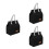 3Pièces Déjeuner Noir Résistant Portable Pour Bento Picnic 1