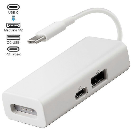 USB-C til MagSafe1/2-adapter til bærbare computere og smartphones