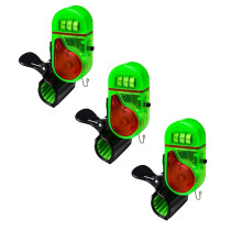 4/3/2/1pcs Fishing Bite Alarm with LED Light, Smart Electronic Fishing Bell for Rods, Sound Alert, Clip-On – Compatible with All Rods