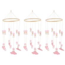 3Pièces Cloche Vent Mobile Bébé Suspendu Assorti Décoration