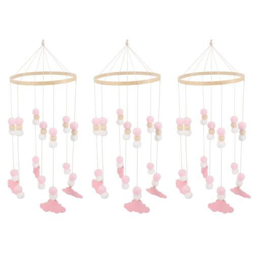 3Pièces Cloche Vent Mobile Bébé Suspendu Assorti Décoration