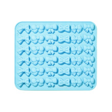Mini Silicone Bow Chocolate Mold, 1 PC Fondant Mold for Chocolate, Candy, Gummy, Sugar, Cookies, Cakes – Compatible with Wilton & PME