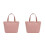 2Pièces Déjeuner Portable Rose Pour Voyage Stockage 1