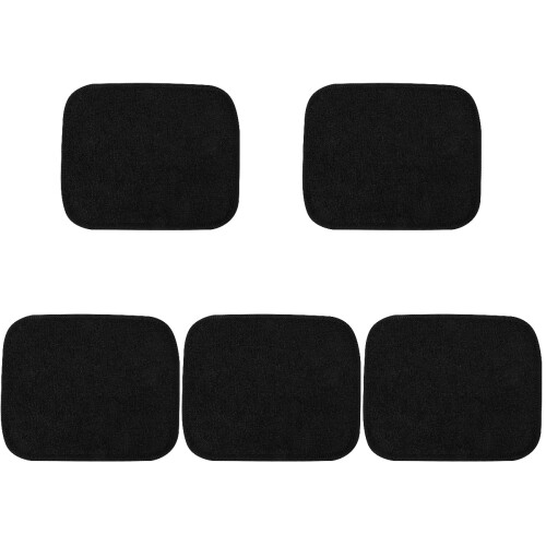 5St Herbruikbare Microvezel Bowlingbal Handdoek Zwart Met Grip
