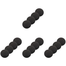 16Pièces Cache Moyeu Roue Aluminium Durable Noir Usage Auto