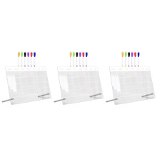 3Ensembles Tableau Transparent Avec Stylo Pour