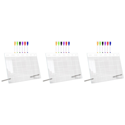3Ensembles Tableau Transparent Avec Stylo Pour