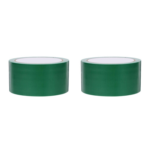 2Pièces Ruban Adhésif Fort Toile Vert Pour Scellage Et Protection