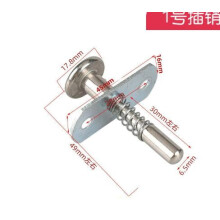 4pcs Stainless Steel Plunger Latches Spring-Loaded Baby Bed Adjustable Height Rod Bolt Plunger Latch Spring Latch for Furniture Bed Door