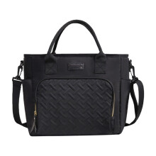 Sac à lunch isotherme en liquidation pour hommes et femmes – Contenant alimentaire thermique réutilisable avec poignée, polyester durable, noir