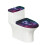Toilet Cozy Set with Elastic Bottom Dust-Proof Butterfly 1