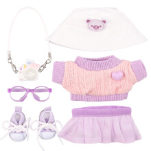 Doll Clothes Outfit Set for 15cm 17cm Dolls 6 Pieces