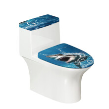 Ensemble de housses de siège de toilette Shark Cozy en polyester 2 pièces