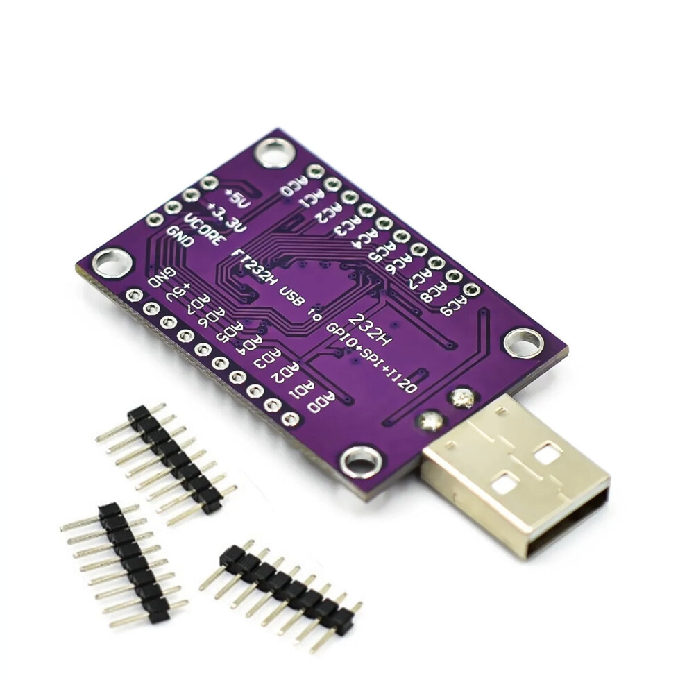 Plug & Play Usb2.0 To Uart/I2c/Spi Converter Module 12Mbps High-Speed Data Transfer For Prototyping 9132278048901
