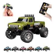Mini camión monstruo RC, camión monstruo a escala con control remoto