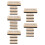 20Pièces Effaceur Sec En Bois Kaki, Pour Tableau Et Noir 1