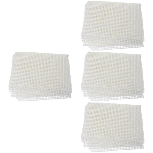 4Pièces Toile De Accroche Tapis DIY Blanche Durable Pratique