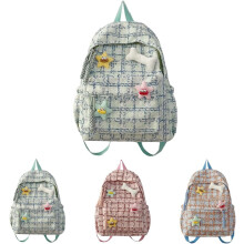 Sternenrucksack, niedliche, ästhetische Damentasche, großes Fassungsvermögen, Freizeittasche, Geschenk für Frauen (Grün)