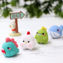 Beginner Felting Kit Diy Needle Felt Kit for Children and Parents DIY Activity 1 Set