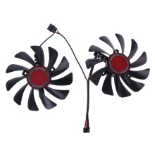 2pcs 95mm FDC10U12S9-C CF1010U12S Fan Replace for FX Radeon RX580 RX590