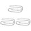 3Pièces Sangles Sac Argent Métal Polyvalentes Pour Épaule 1