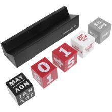 Wooden Desk Calendar Perpetual Block Calendar 1 Set Removable Wooden Calendar Blocks