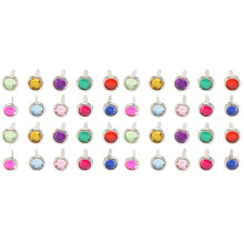 200Pièces Mini Brads Ronds Métal Multicolores Pour Scrapbooking DIY