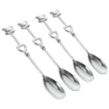 Pink Coffee Spoons Set 8 Pieces for Valentine's Day Wedding