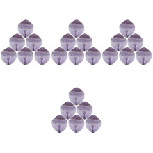 24Pièces Pierres À Glace En Cristal Violet Pour Whisky Réutilisables