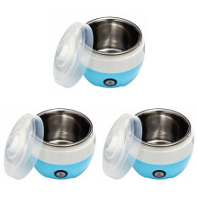 3St Yoghurtmaker Rvs, Automatische Machine Voor Verse Yoghurt Thuis