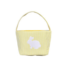Cesta de Pascua para guardar dulces, cesta festiva decorativa, bolsa de regalo para fiestas de Pascua, amarilla