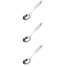 3Pièces Ustensiles Cuisson Creuse Lavage Facile Argent