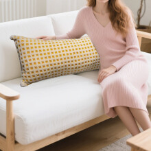 Oreiller corporel rond et long pour adultes, housse en velours amovible, oreiller de soutien pour la nuque, les jambes, le lit et le canapé –