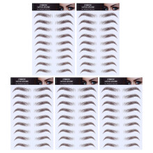 10PiĂšces Impression Sourcils Artificiels Bruns