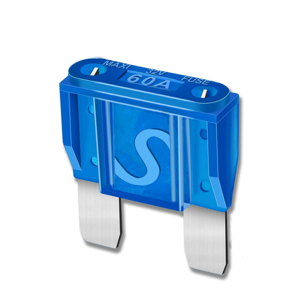 10Pcs 60Amp Maxi Fuses - 60A Automotive Blade Fuse For Auto, Car, Rv, Boat, Truck 9165521806584