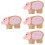 4Pièces Figurines Adorables De Miniatures Bois Plastique 1
