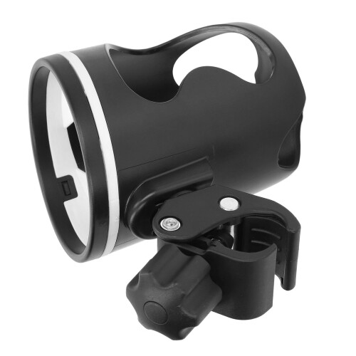 Universal Stroller Cup Holder – Adjustable, 360 Rotatable, ABS Plastic – Keeps Drinks Secure on Any Stroller 1