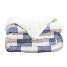 Sherpa Fleece Throw Blanket, Reversible Super Plush Soft Fuzzy Blanket for Bed/Sofa, Queen Size (100x70cm), Warm Fluffy Flannel – Compatible with