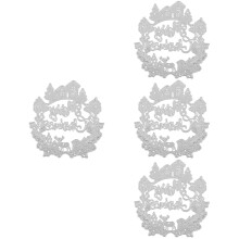 4St Duurzame Carbonstalen Snijmallen Xmas Decor Voor DIY Papierknip