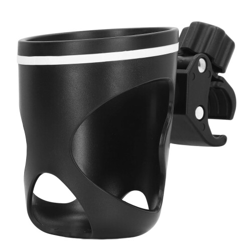 Universal Stroller Cup Holder – Adjustable, 360 Rotatable, ABS Plastic – Keeps Drinks Secure on Any Stroller 2