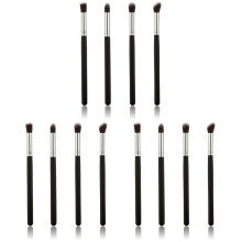 12St Compact Eye Make-Up Brush Kit Zwart- Luxe Paardenhaar