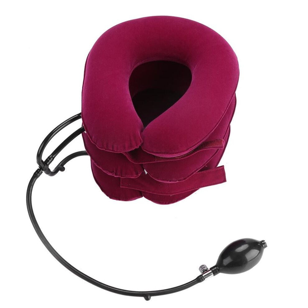 Portable Lightweight Inflatable U-Shape Cervical Neck Stretcher Traction Device, Inflatable Neck Traction, Neck Traction Device