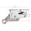 Selbsthemmender Seilgreifer 430 g 13,5 x 6,5 cm Silber 2