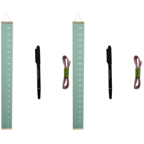 2Sets Hoogtemeter Wanddecor Kleurrijk &