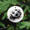 Football Ceramic Ornament Black and White Double-Sided 5