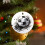 Football Ceramic Ornament Black and White Double-Sided 7