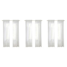 Window White Sheer Curtains 90 Inches Long 6 Panels Sheer White Curtains Clear Curtains Basic Rod Pocket Panel