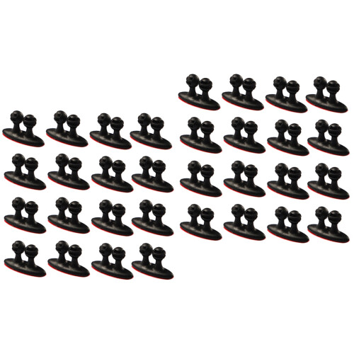 64St Autokabel Clips Organizer Plastic Zwart Voor Thuis