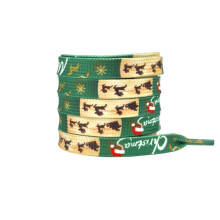 Dpityserensio Christmas Shoelaces 47in Flat Themed Holiday Gift Novelty Sneaker Laces 1 Pair Xmas Gifts